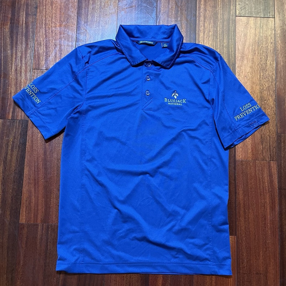 Bluejack National Golf Polo Shirt Mens Small Cutter & Buck Loss Prevention